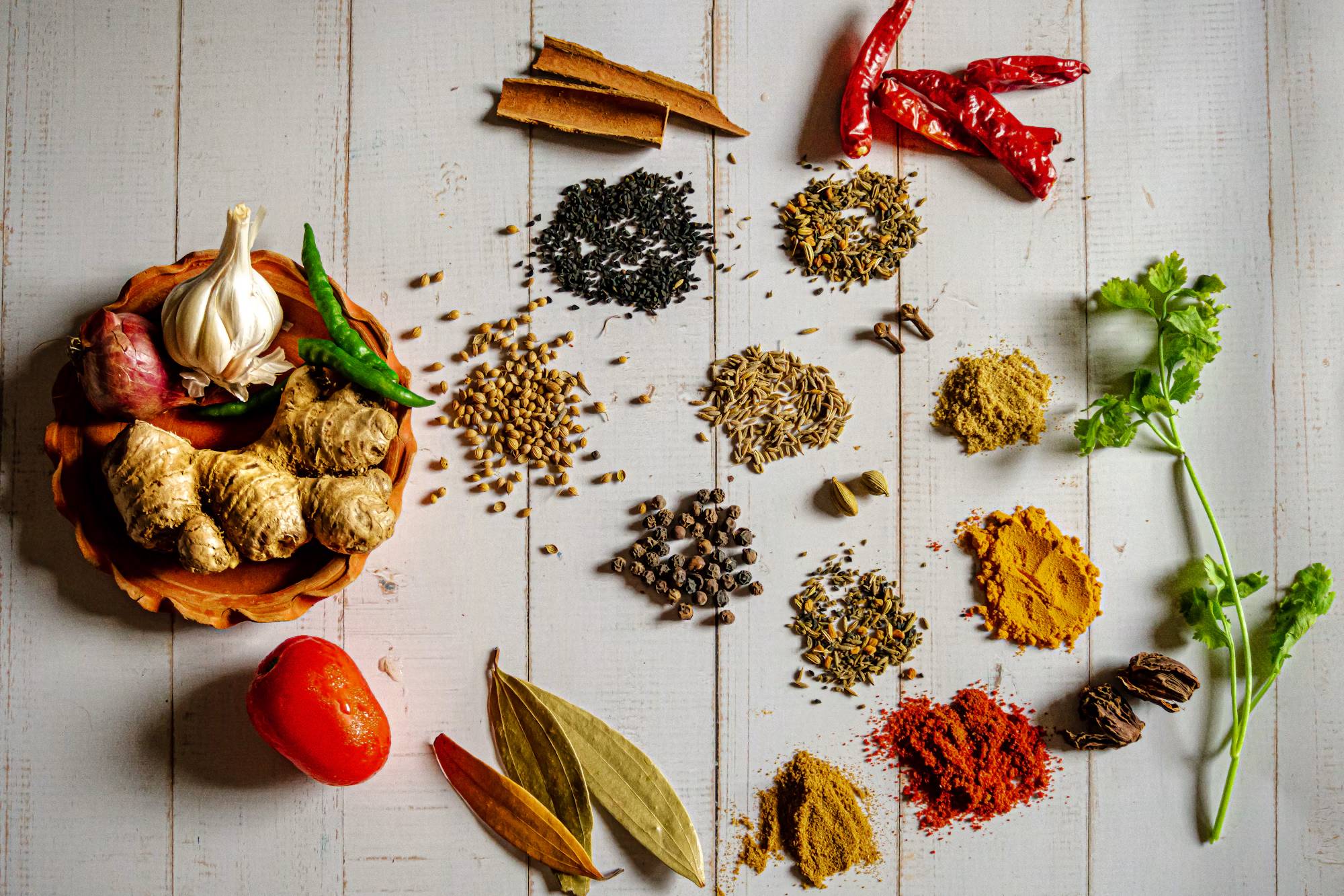 Aromatic spice selection